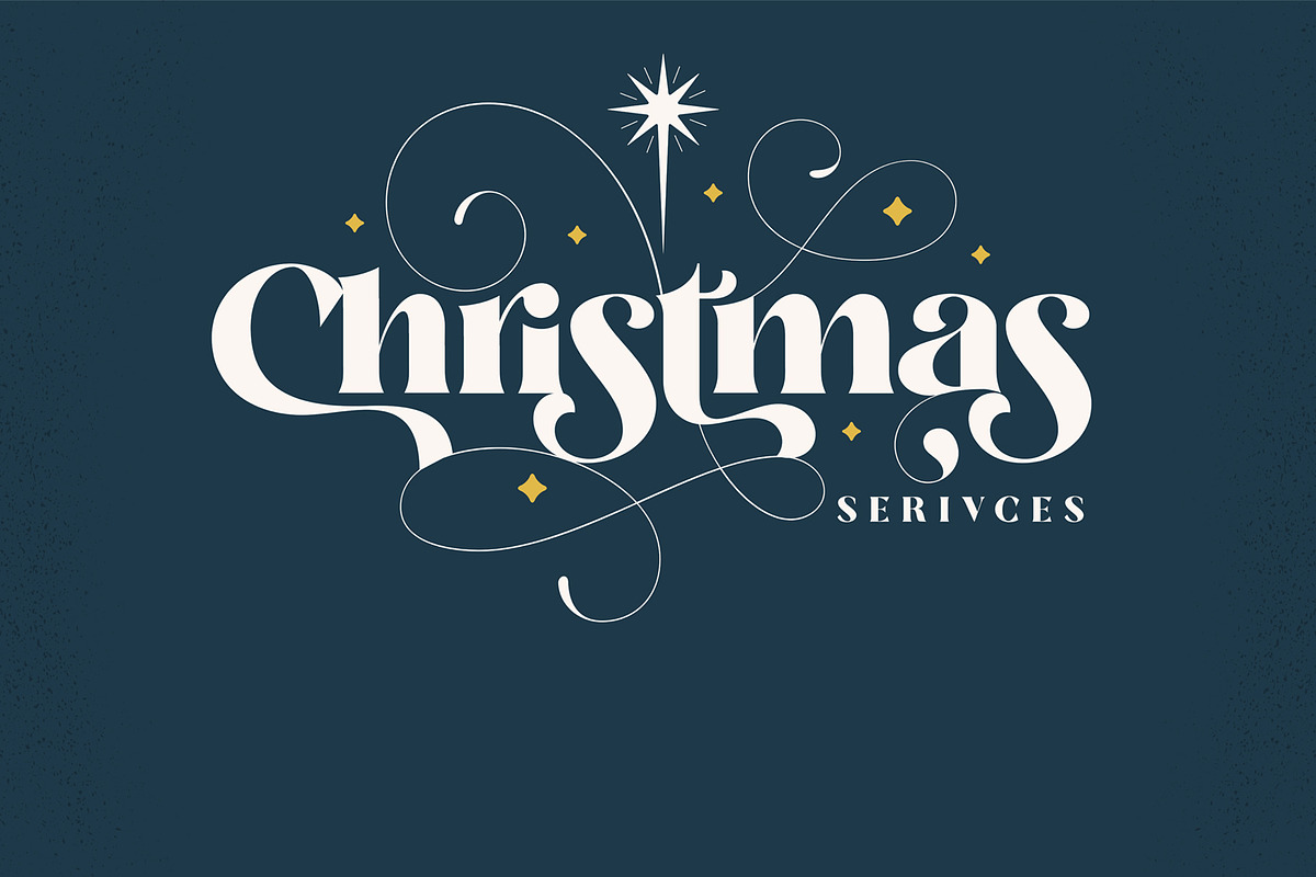 Christmas services title slide, a Graphic by Sync Design Soultions