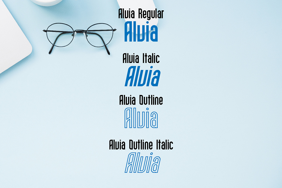 Alvia, a Sans Serif Font by da_only_aan (Photo 3 of 6)