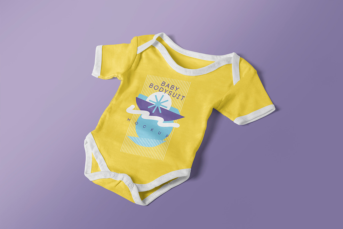Baby Romper Mockup, a Product Mockup by PixelVoyager (Photo 3 of 8)