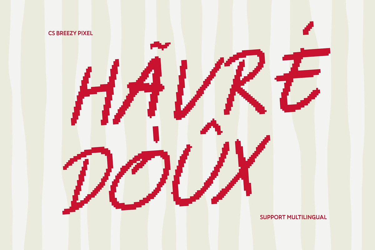 CS Breezy Pixel, a Handwritten Font by Craft Supply Co. (Photo 6 of 8)