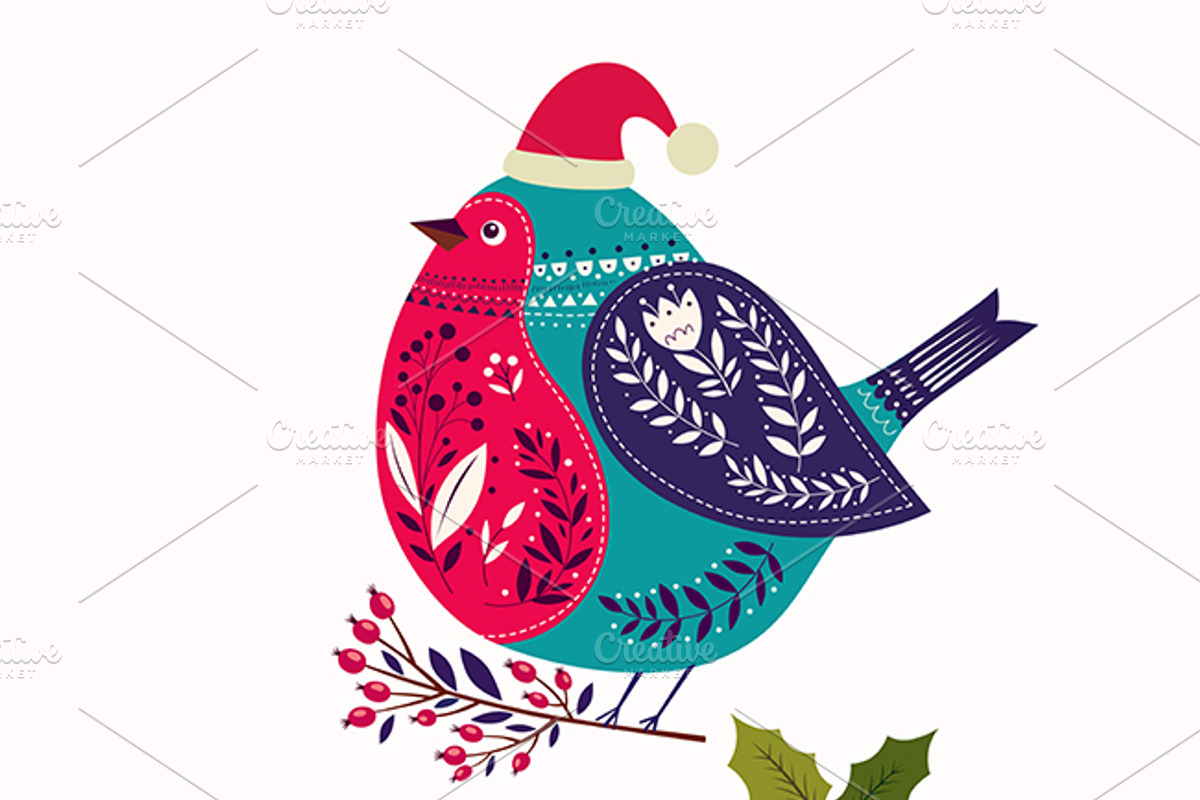 Collection of Christmas cards, a Decorative Illustration by MoleskoStudio (Photo 6 of 7)