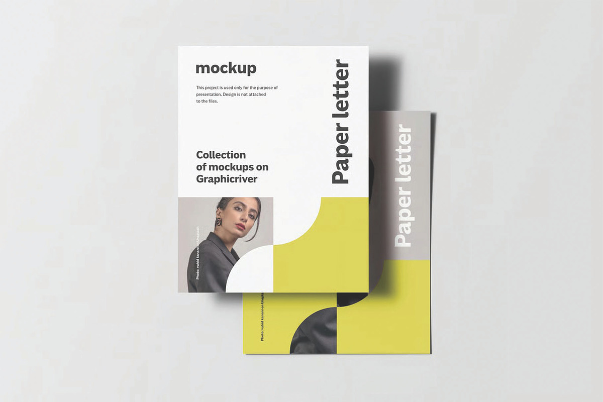 Paper Letter Mockup, an Advertising Mockup by DesignRushMarket (Photo 7 of 16)