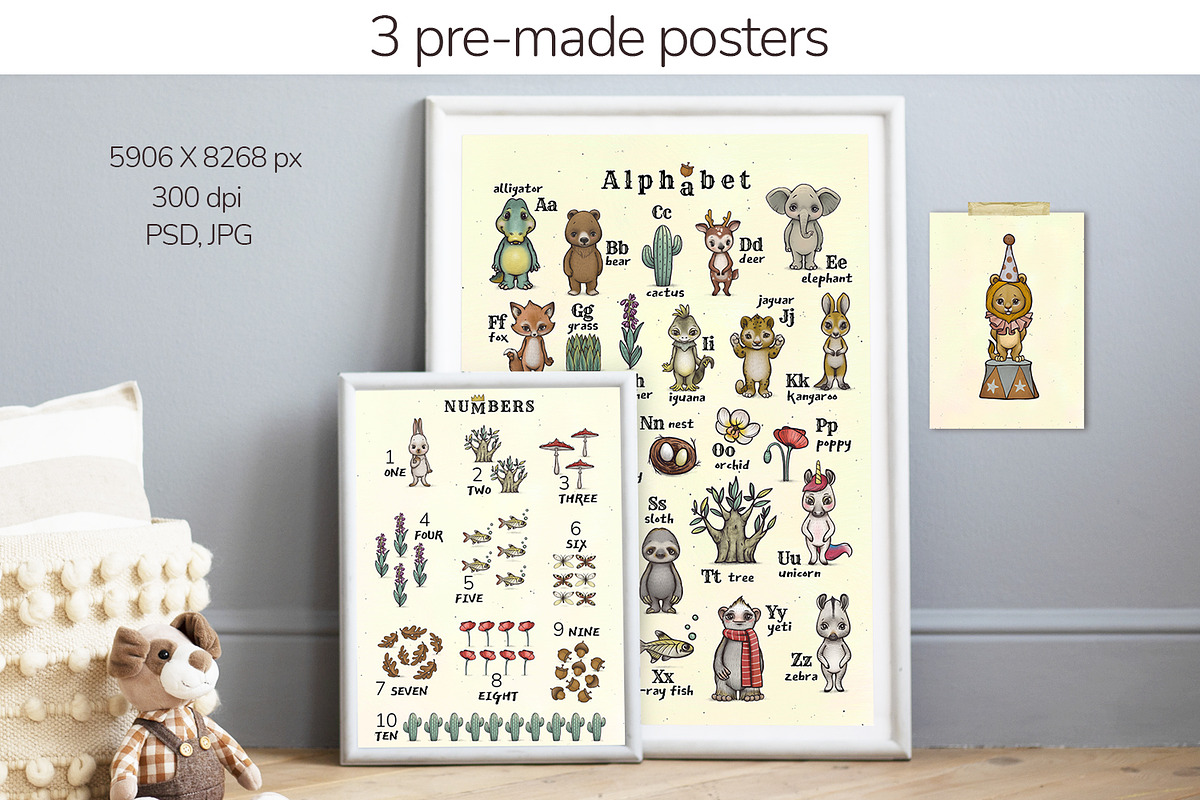 SEAMLESS PATTERNS  PRINTS  CLIPART, an Animal Illustration by TanyaSchuka (Photo 5 of 21)
