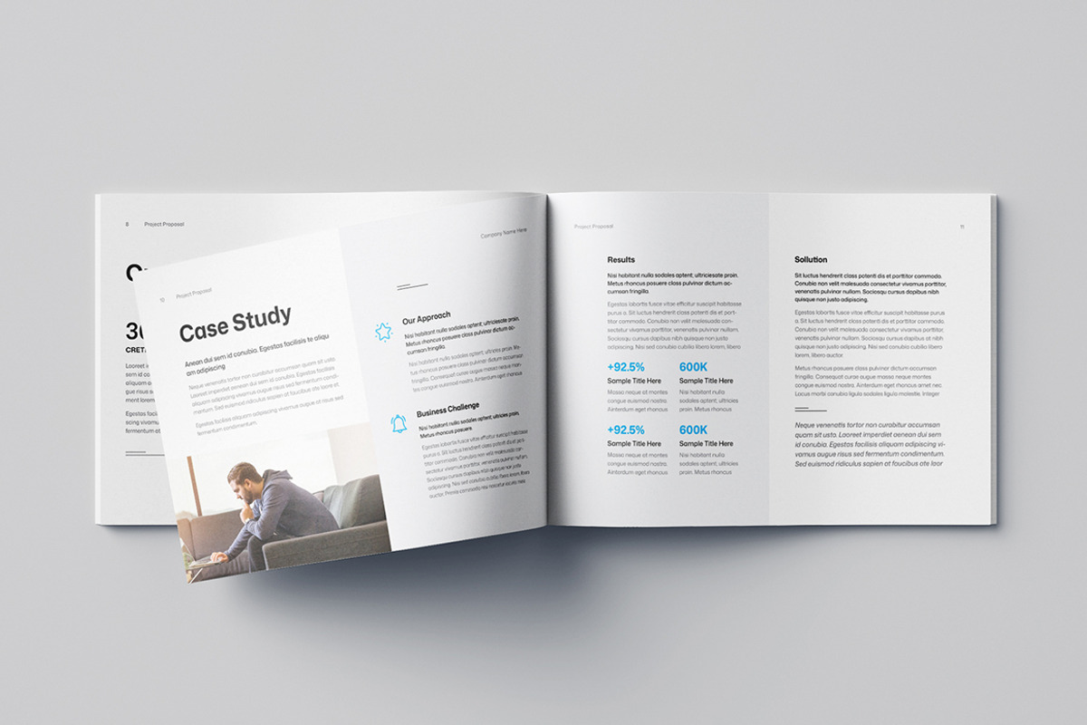 Proposal Template Landscape | Word, a Brochure Template by HiveArts (Photo 6 of 9)