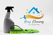 Modern Cleaning Service Logo, a Branding & Logo Template by YUDesignStore (Thumbnail 5 of 10)