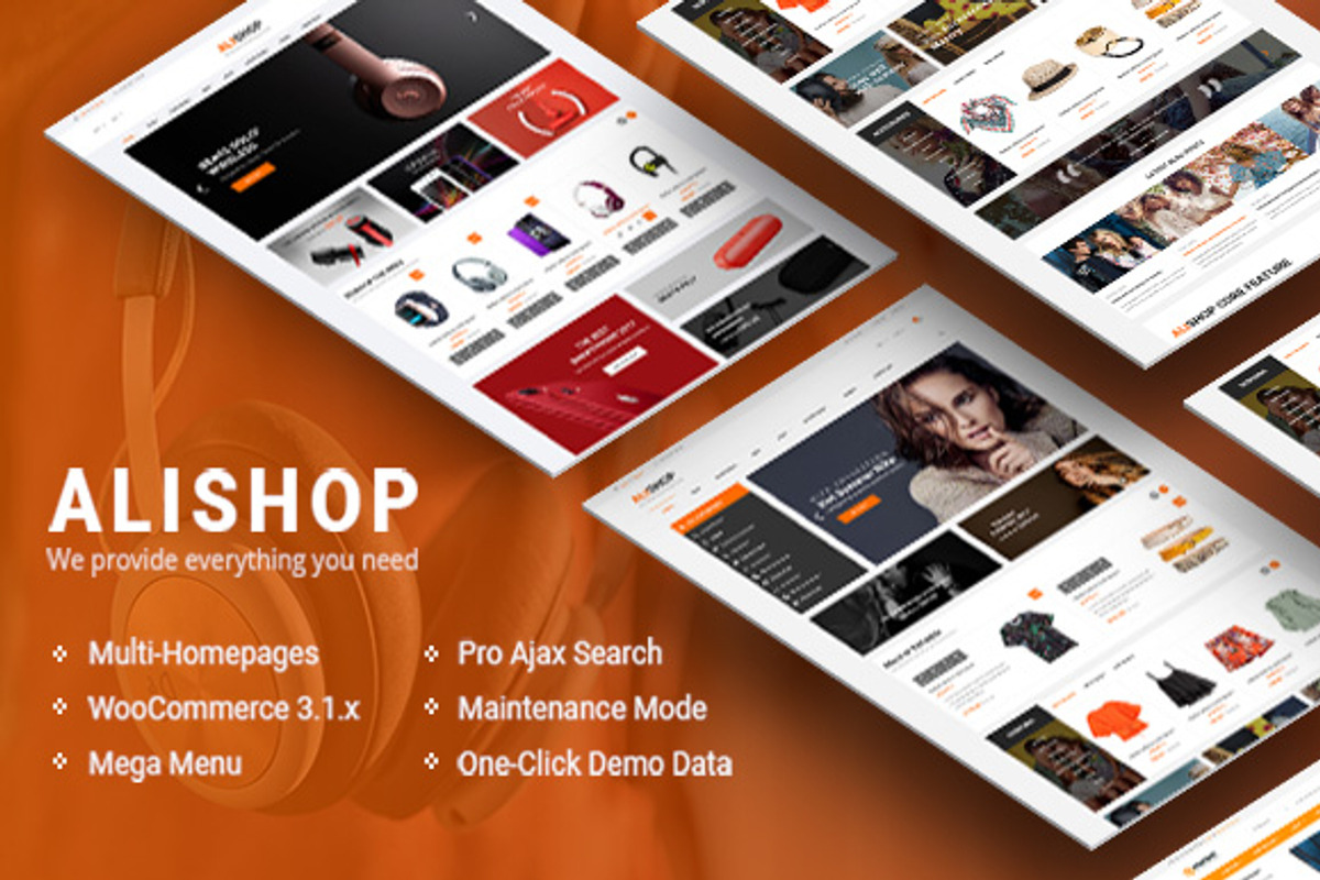 AliShop WooCommerce Theme, a WordPress Template by WPThemeGo (Photo 1 of 4)