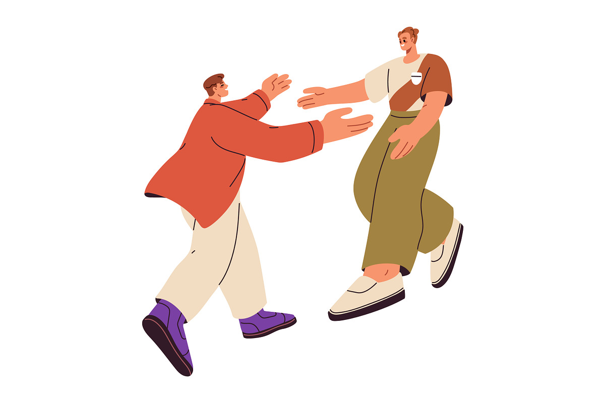 People meeting set. Reunion concept, a Person Illustration by Good Studio (Photo 17 of 20)
