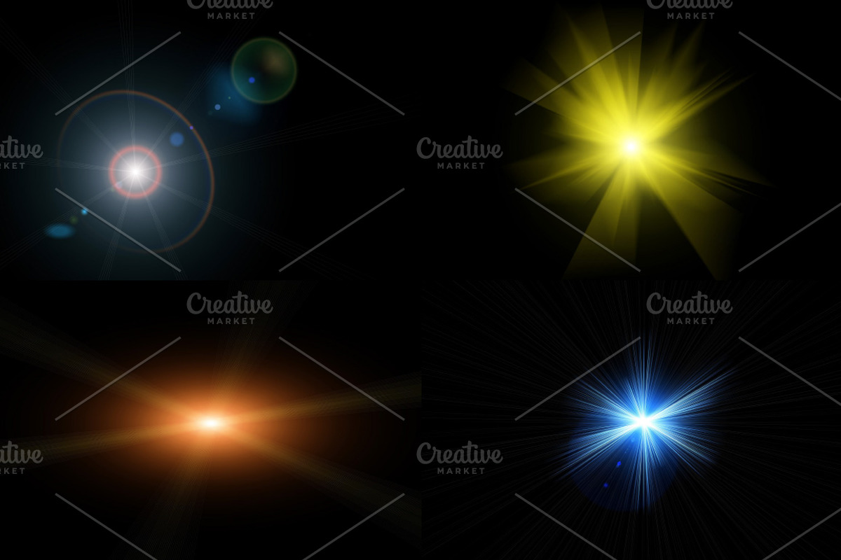 12 Flares and Light Effects preview 4