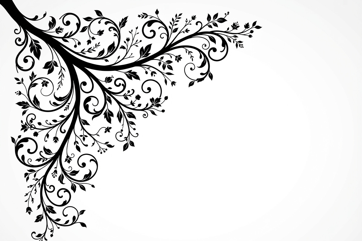 50 Tree Branch Corner Silhouette, a Decorative Illustration by Amazin_art (Photo 25 of 27)