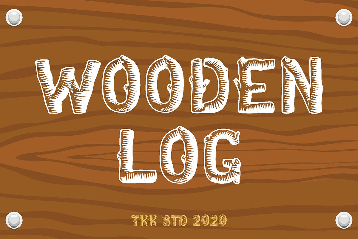 Wooden Log - Kids Font, a Sans Serif Font by tokokoo (Photo 7 of 12)