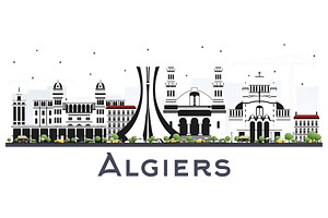 Algiers Algeria City Skyline