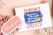 Summer Sardines Greece PNG, a Seasonal Illustration by Canvas Craft (Thumbnail 7 of 7)