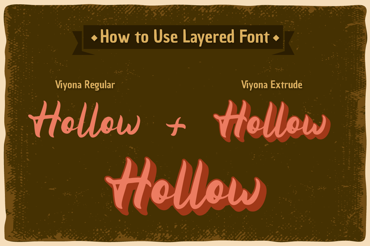 Viyona - Vintage Display Font, a Script Font by Attype (Photo 5 of 8)
