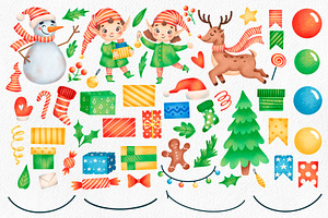 Cute Christmas Santa Claus Clipart