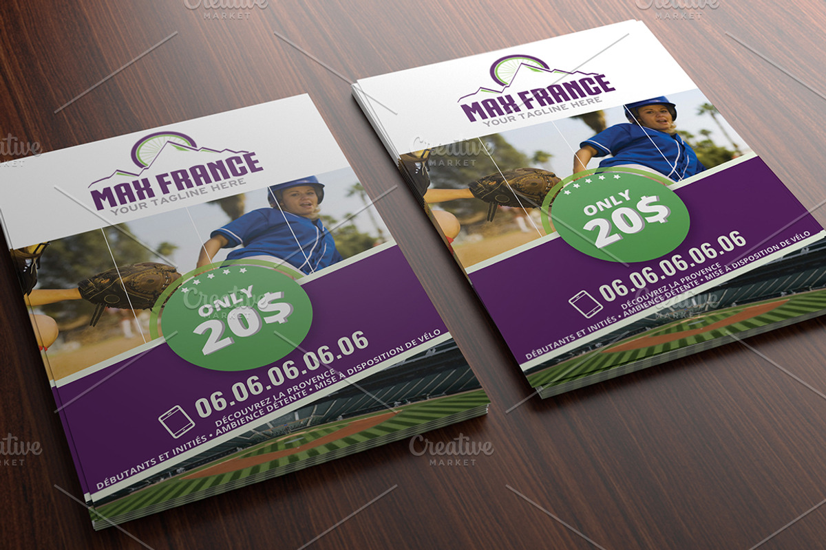 [FLYER] - Baseball Stage (for kids), a Flyer Template by Studio 19 (Photo 1 of 2)