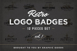 Retro Logo Badges Vol.1