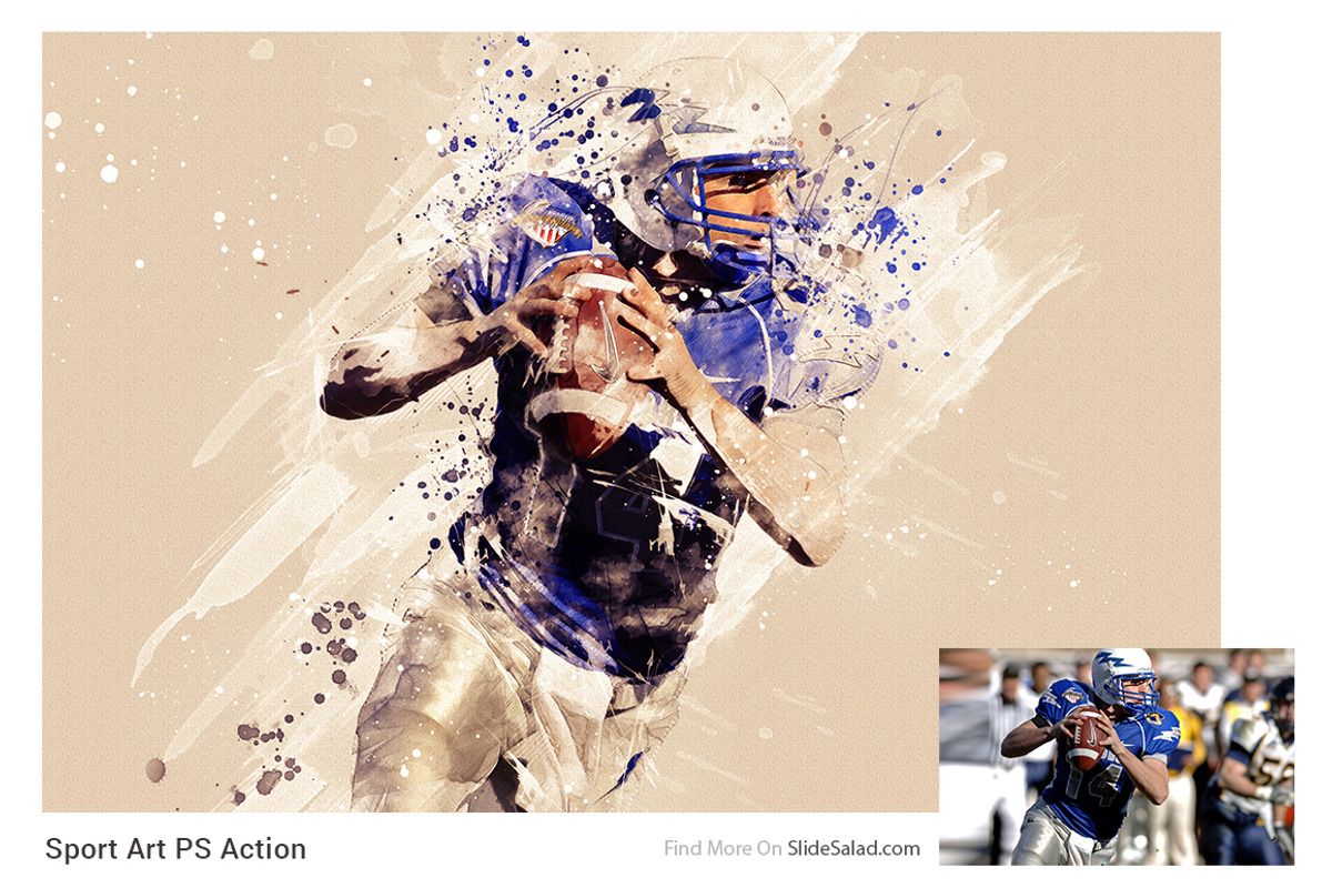 Sport Modern Art Photoshop Action, an Action Add-On by SlideSalad (Photo 2 of 21)