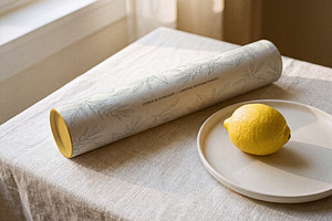 Cardboard Tube Packaging Mockup, a Packaging Mockup by Designer Dude