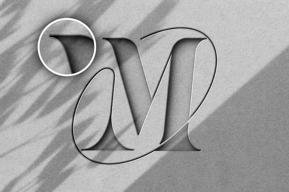 Grey Cutout Paper Logo Mockup, a Mockup by Design Squad (Photo 4 of 4)