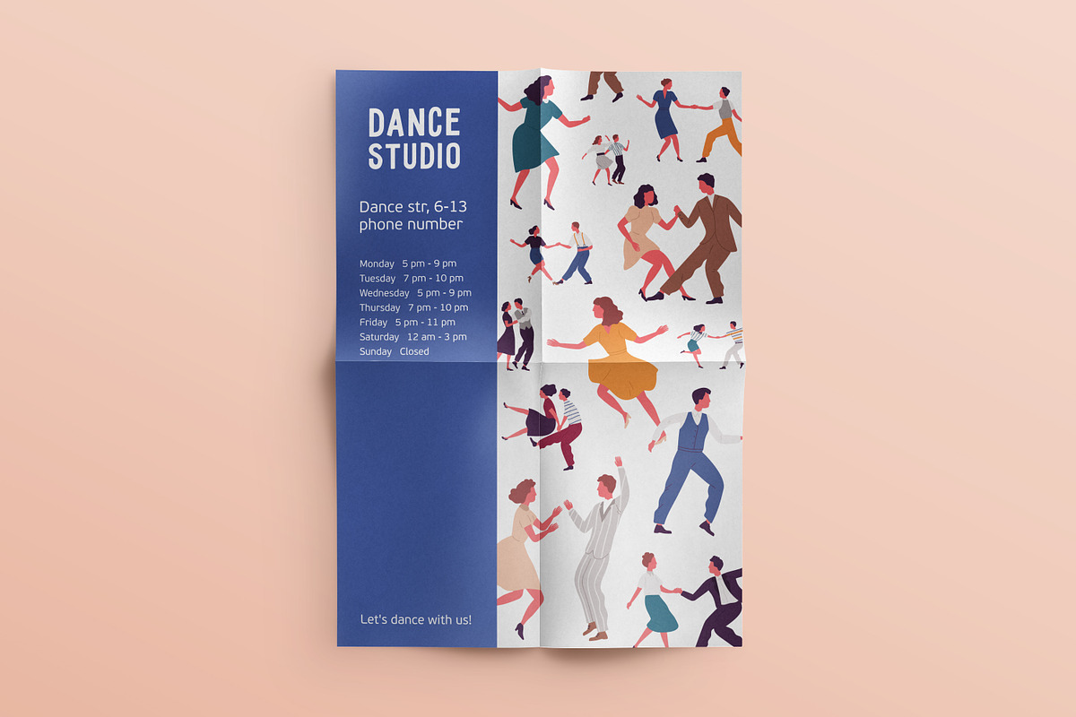 Dance advertising templates set, an Education Illustration by Good Studio