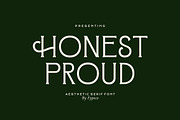 Honest Proud - Aesthetic Serif Font, a Serif Font by Fype Co. (Thumbnail 1 of 6)
