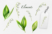 Lily of the valley watercolor, an Object Illustration by Navenzeles (Thumbnail 4 of 10)