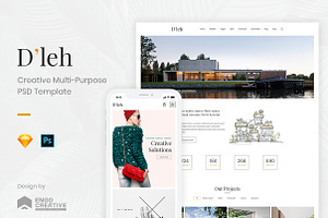 D'leh - PSD, Sketch Template