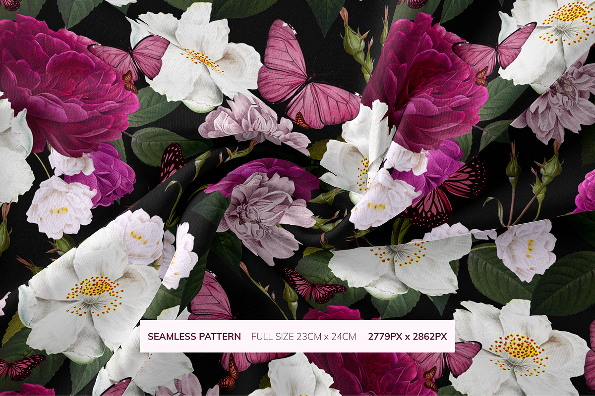 ROSES SEAMLESS PATTERN, a Pattern Graphic by Splash! (Photo 5 of 9)