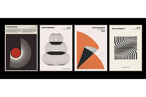 Artworks posters inspired postmodern, a Decorative Illustration by Pgmart