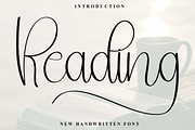 Reading, a Handwritten Font by FreshTypeINK (Thumbnail 1 of 8)
