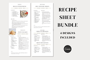 Recipe Template Bundle Canva, a Card Template by OrganizationOasisRo (Thumbnail 1 of 10)