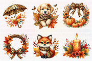 Autumn Clipart Collection, an Illustration by CreationArt (Thumbnail 3 of 5)