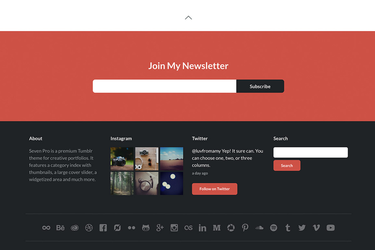 Seven Pro Tumblr Theme, a Websites & App Template by Themelantic (Photo 3 of 5)