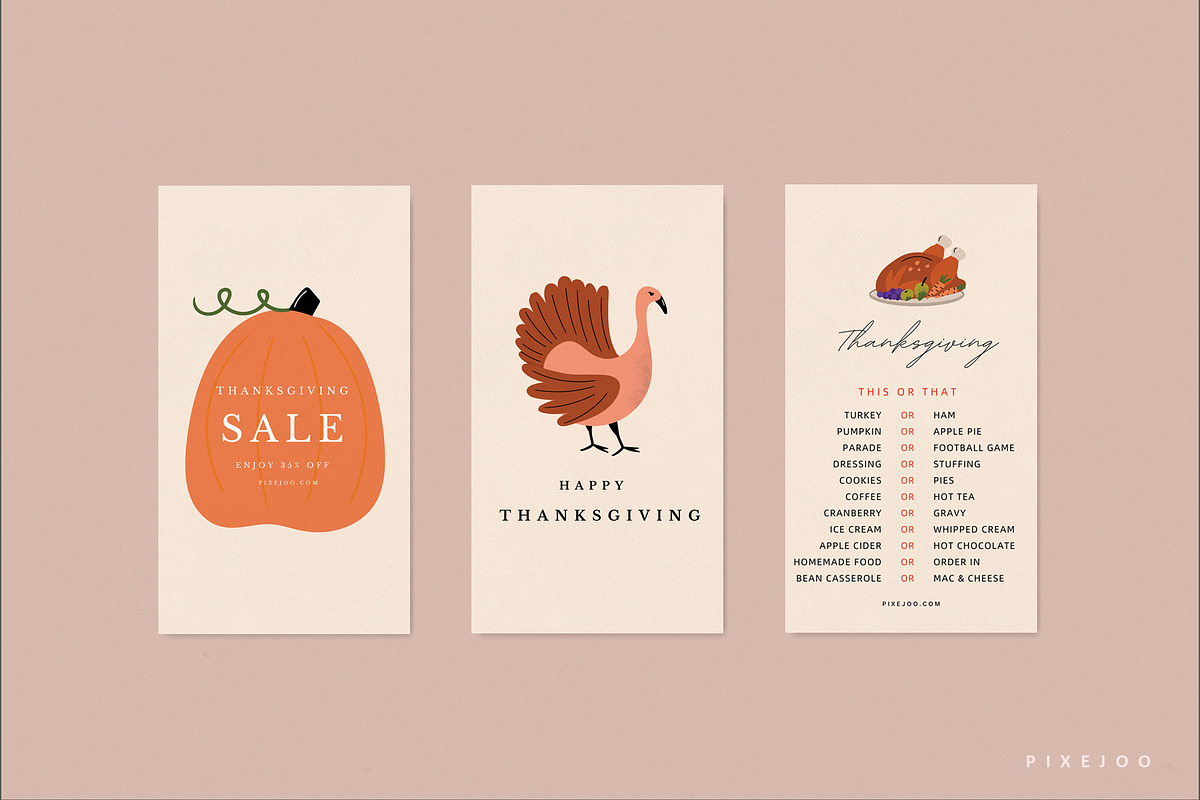 Festive Thanksgiving Social Media, a Social Media Template by Pixejoo (Photo 6 of 9)