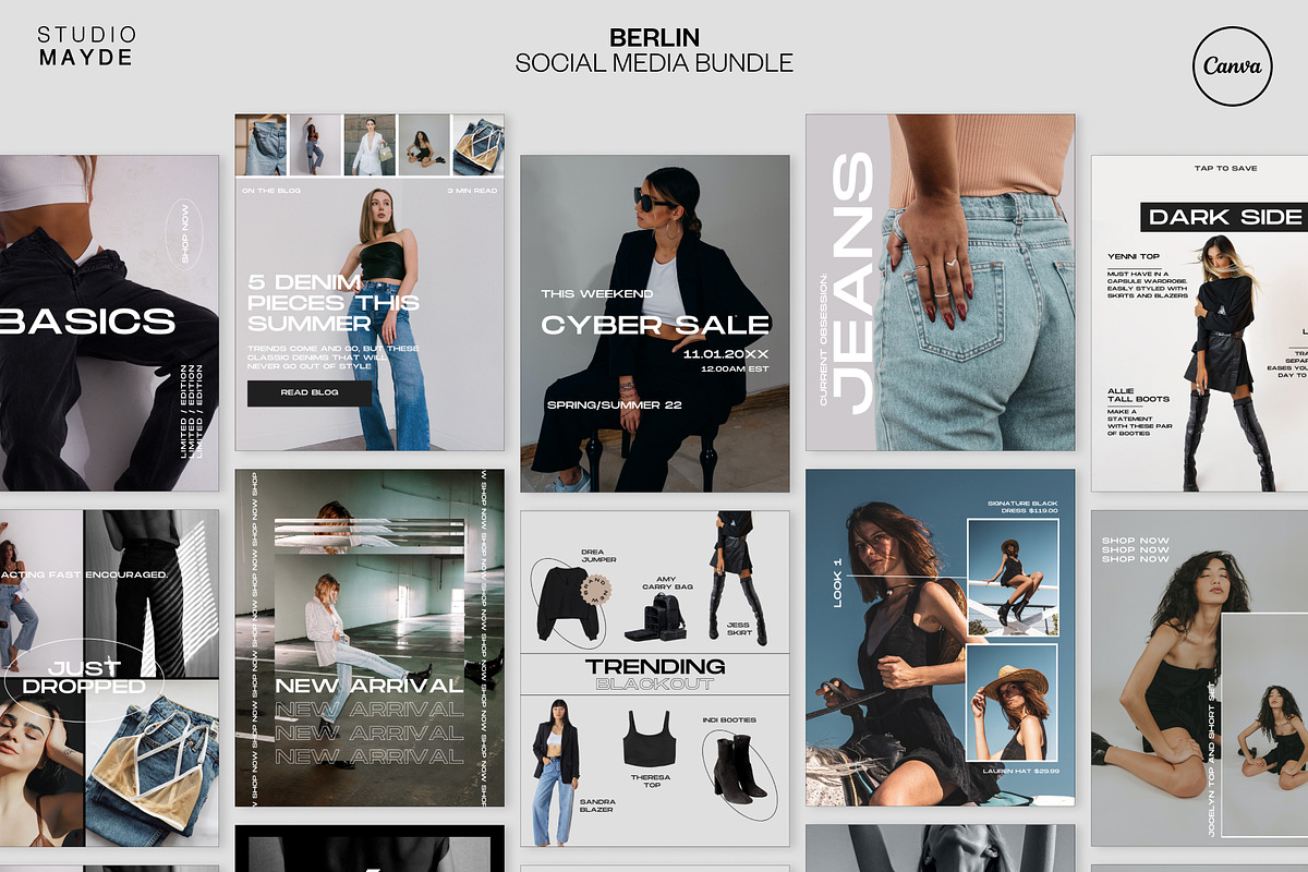 BERLIN | Social Media Post Pack, a Social Media Template by Studio Mayde (Photo 1 of 9)