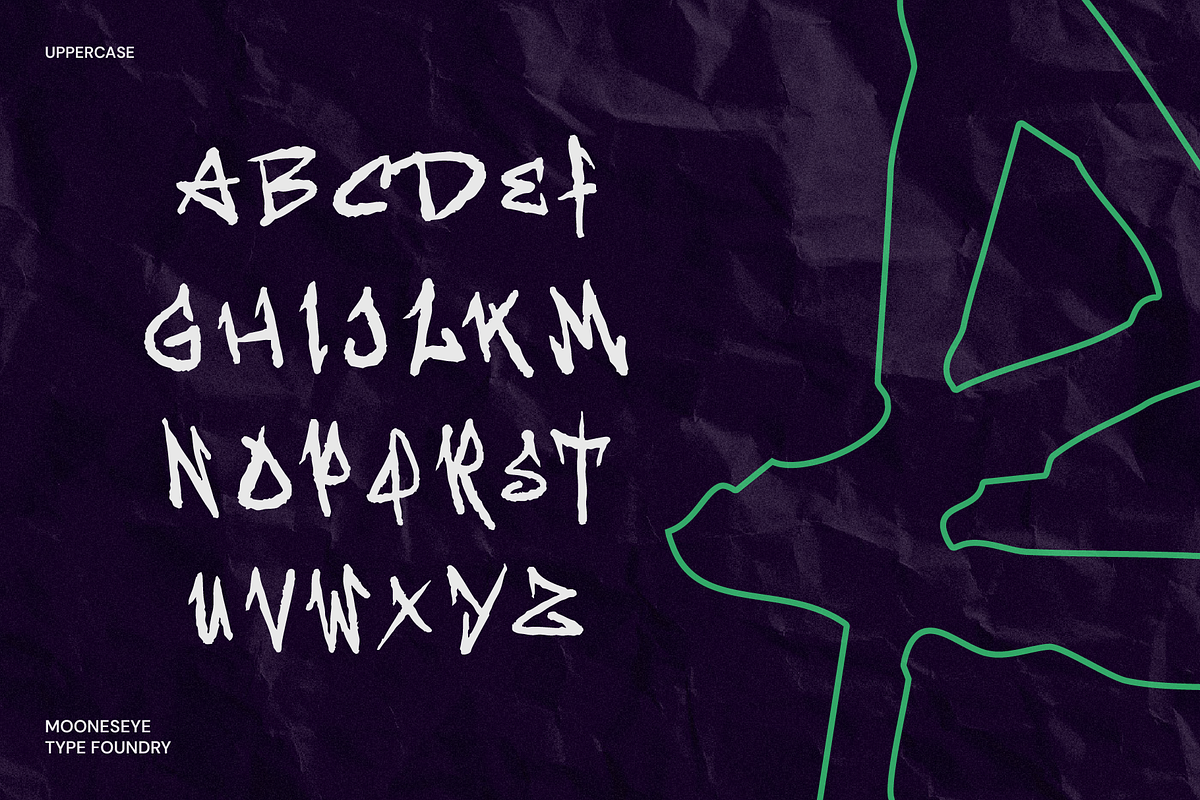 Aechon - Raw Brush Font, a Handwritten Font by MooneseyeType (Photo 4 of 7)