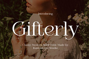 Gifterly Classy Modern Serif Font, a Serif Font by RantautypeStudio (Thumbnail 1 of 12)