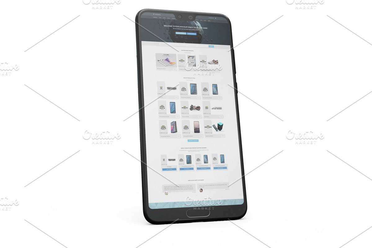 Huawei P20 Pro App Mockup Vol2, an Android Mockup by PixelMockup (Photo 8 of 17)