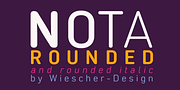 Nota-Rounded, a Sans Serif Font by Wiescher-Design (Thumbnail 1 of 7)