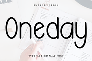 Oneday, a Sans Serif Font by FreshTypeINK (Thumbnail 1 of 8)