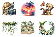 Safari animals watercolor clipart, an Illustration by CreationArt (Thumbnail 6 of 7)
