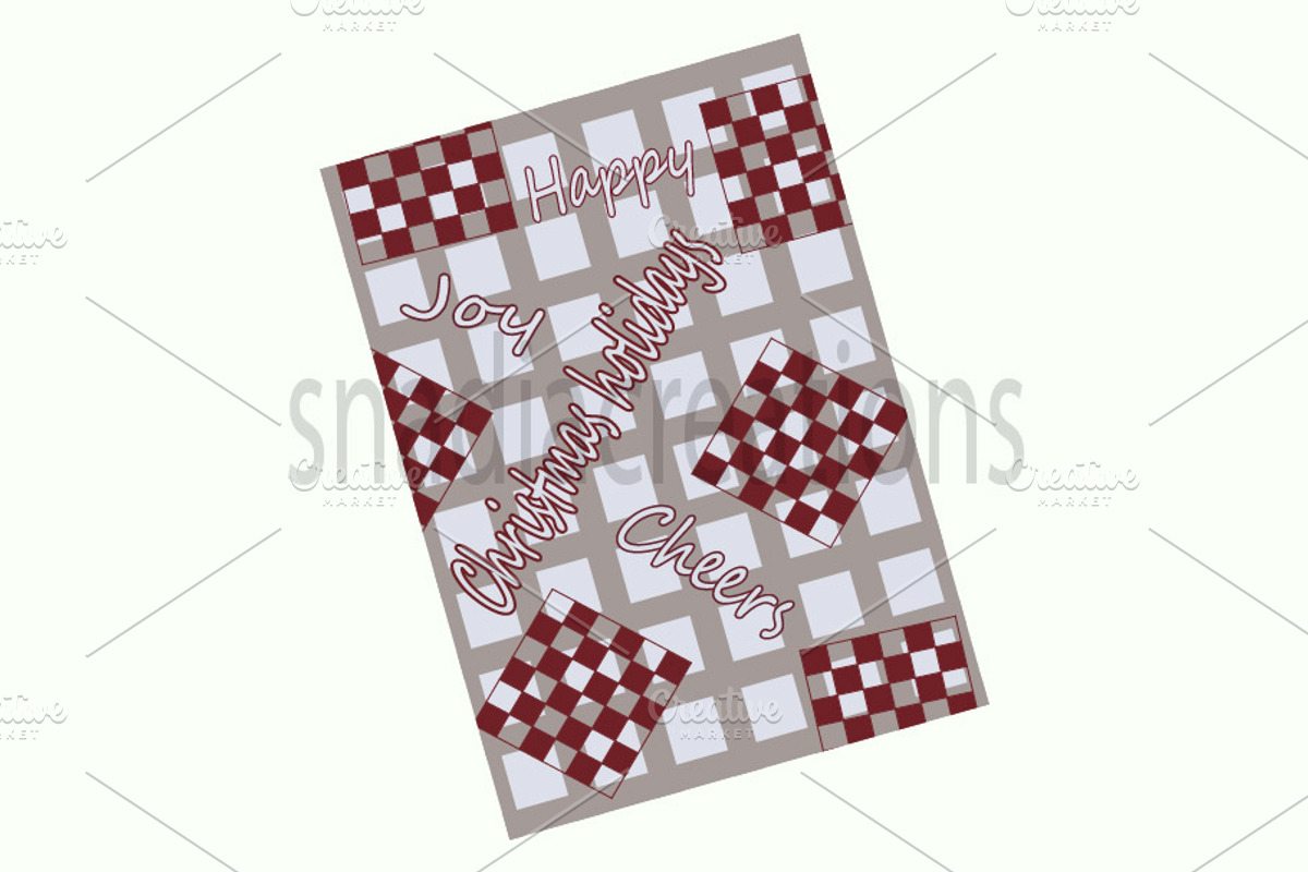 Christmas holidays, a Card Template by snadiacreations
