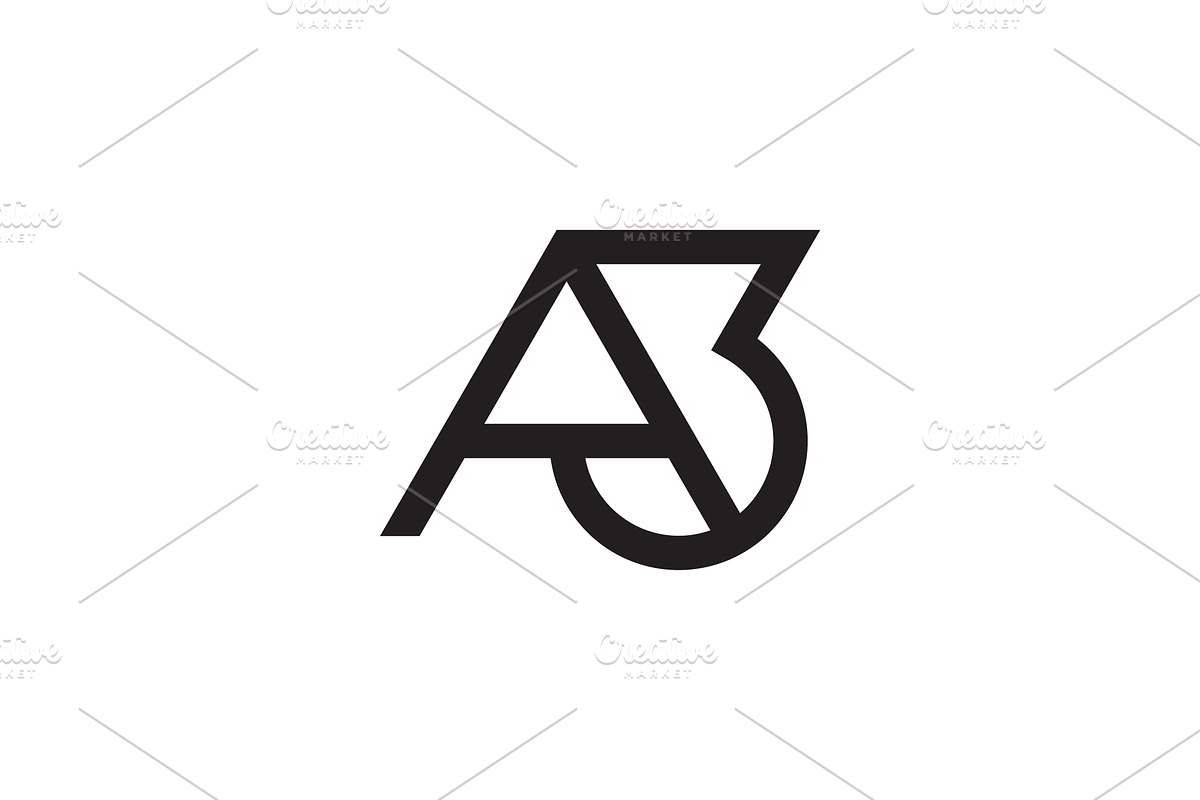 A and Number 3 Logo Design, a Branding & Logo Template by yanuart