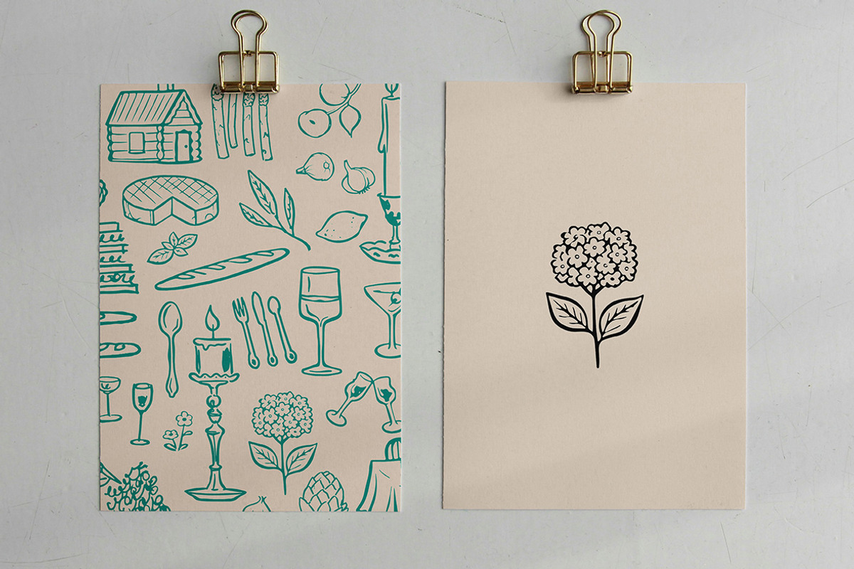 Wedding Menu Clipart Bundle, a Decorative Illustration by ClayStudio (Photo 3 of 8)