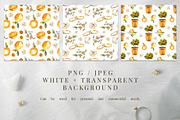 Romantic Orange Watercolor Set, a Decorative Illustration by foxsong (Thumbnail 11 of 12)