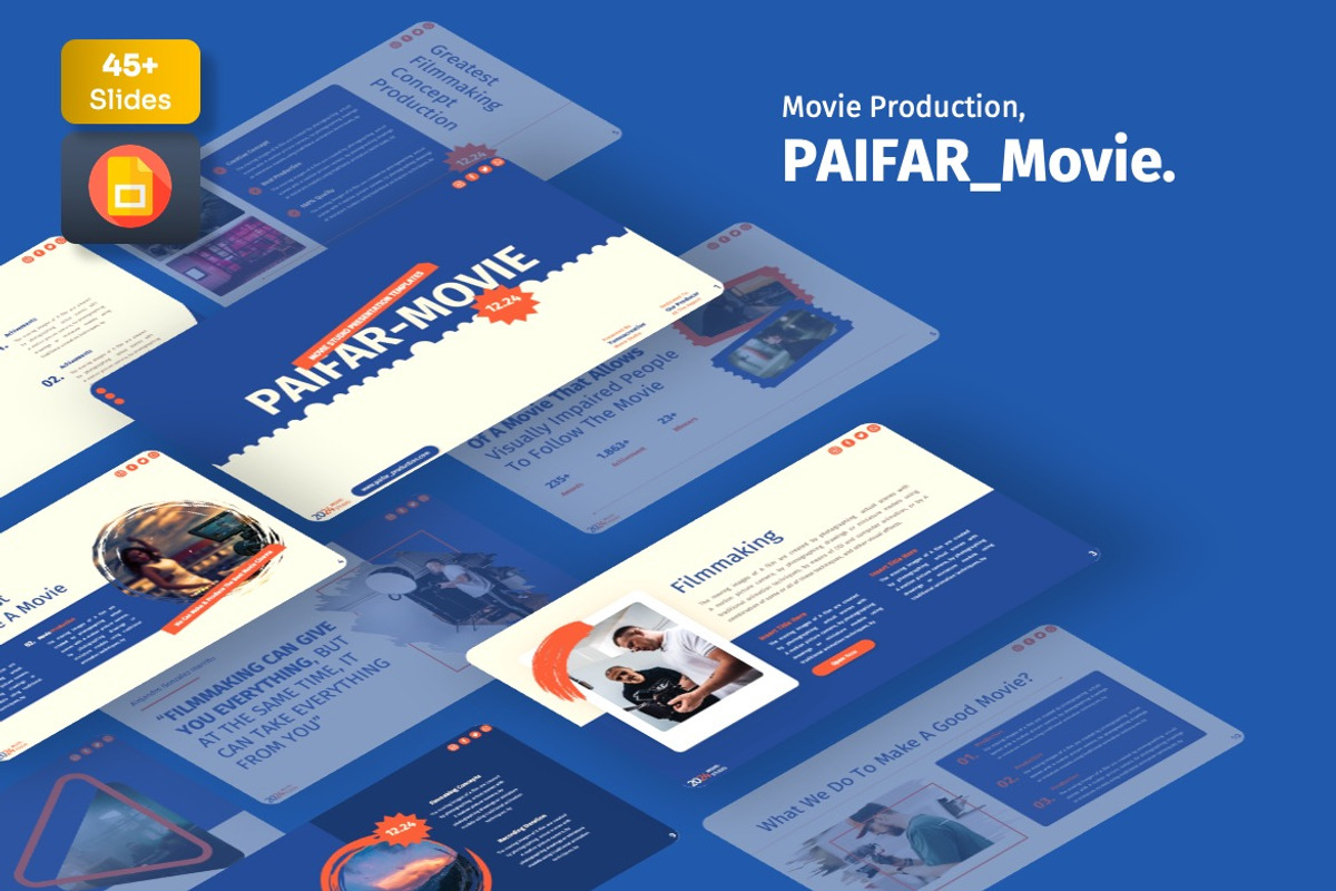 Paifar - MovieProduction Googleslide, a Presentation Template by Dhabee (Photo 1 of 7)