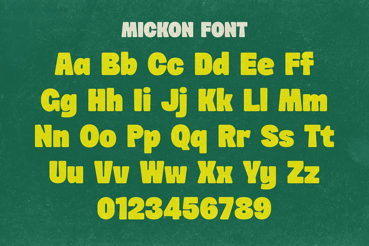 Mickon Font Family, a Sans Serif Font by Asenbayu (Photo 7 of 15)