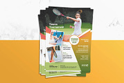 Tennis Tournament Flyer Template, a Flyer Template by retrographix (Thumbnail 2 of 3)