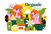 10 Organic Skin Care Illustration, a Person Illustration by denayunebgt (Thumbnail 4 of 4)