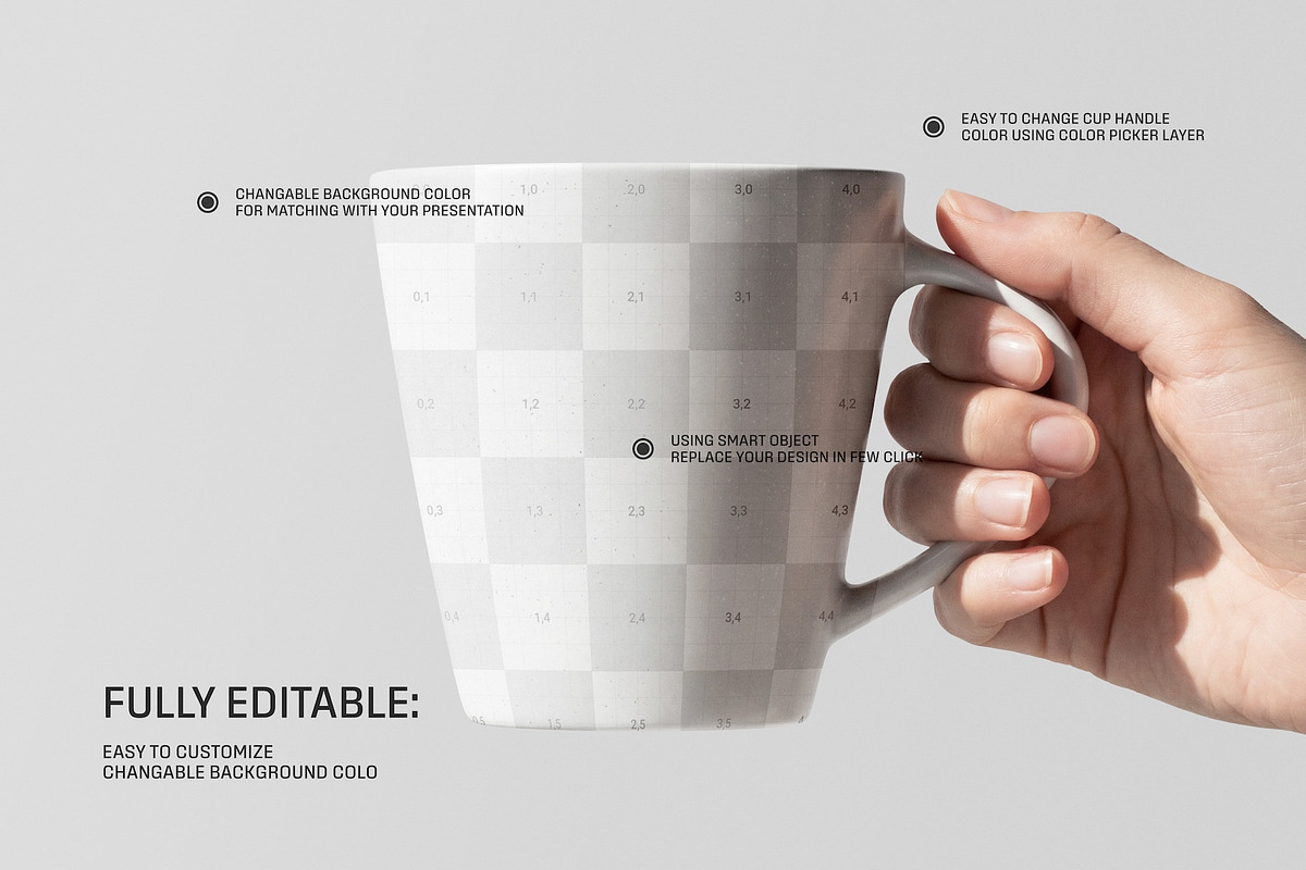 White Ceramic Coffee Mug Hand Mockup, a Cups & Container Mockup by Toasin Studio (Photo 4 of 4)